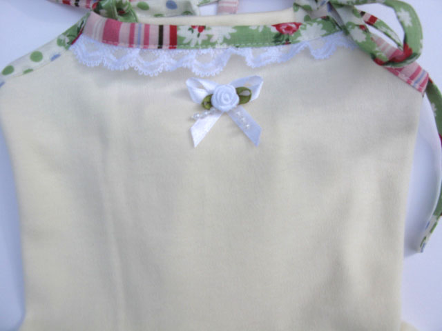 お花畑ワンピ　White&Pink
