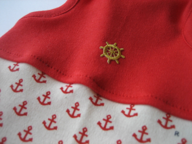 イカリタンク　Navy & Red
