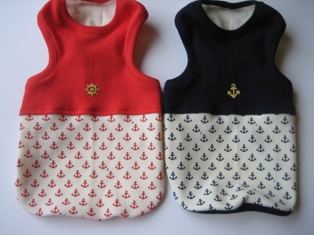 イカリタンク　Navy & Red