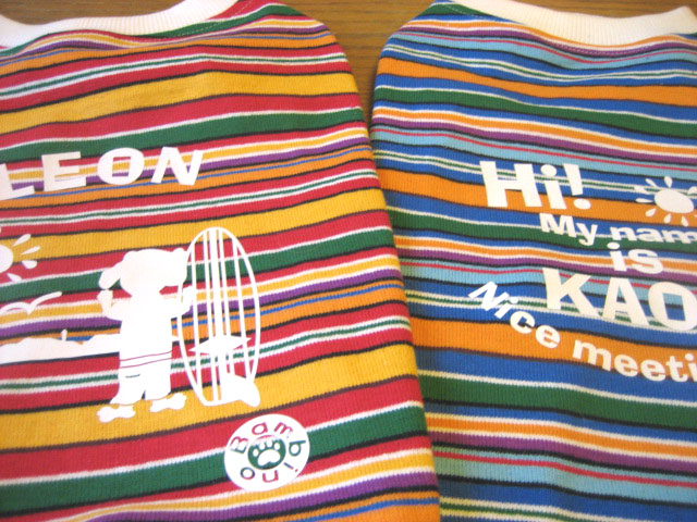 サーフドッグ＆ボーダーTシャツ(ノースリーブ）