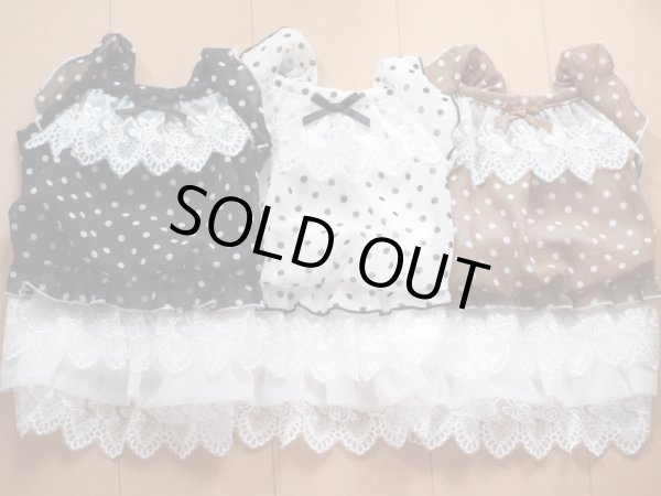 画像2: ドットシフォンワンピ (2)