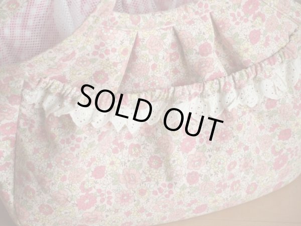 画像3: キャリーバッグG　ピンク小花リバティー (3)