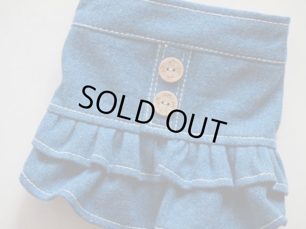 画像2: ブルーデニムスカート (2)