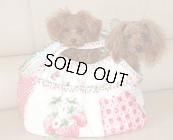 画像4: キャリーバッグG　Bigいちご柄 (4)