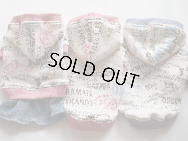 画像3: グラフィック柄ワンピ、パーカー　ブラックxレッド系 (3)