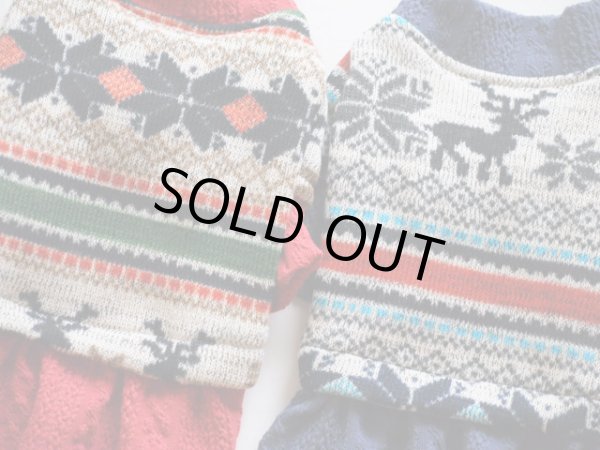 画像2: フォークロアジャガードニット＆アランワンピ (2)