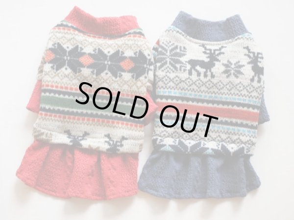 画像3: フォークロアジャガードニット＆アランワンピ (3)