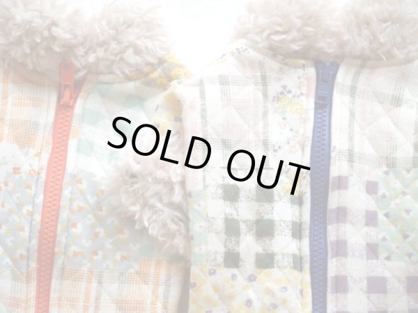 画像2: パッチワーク風キルトニットスウェット (2)