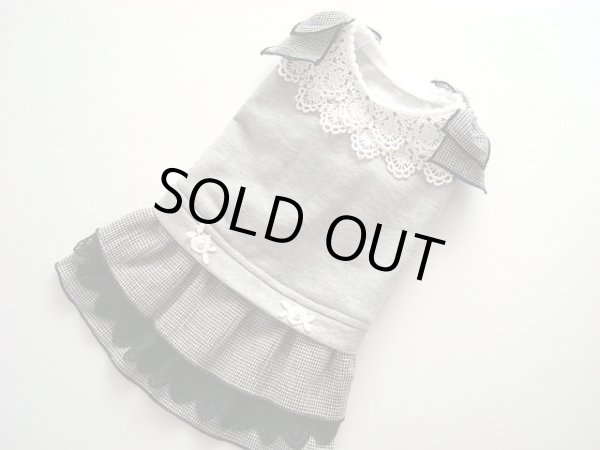 画像2: グレーリボンワンピ (2)