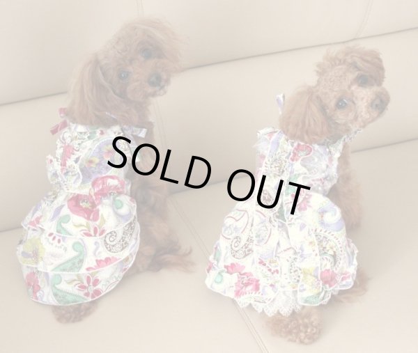 画像5: アジアンフラワーワンピ (5)