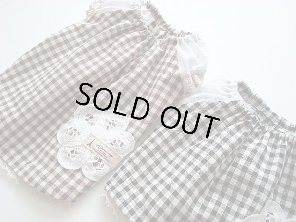 画像2: チェック&バテンレースチュニック (2)