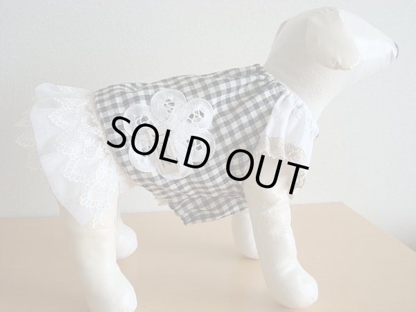 画像3: チェック&バテンレースチュニック (3)