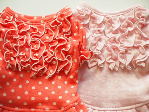 画像3: ドットフリル＆チビパールTシャツ、ワンピ　 (3)