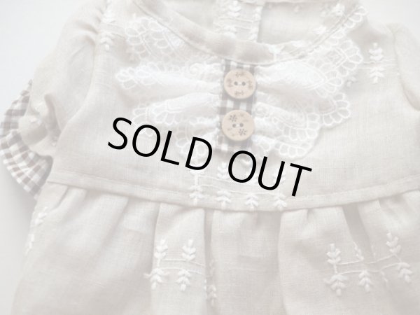 画像2: ナチュラルコットンリネンワンピ (2)