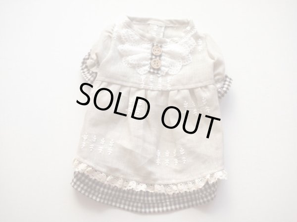 画像4: ナチュラルコットンリネンワンピ (4)