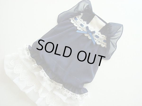 画像2: Navyシフォン＆レースワンピ (2)