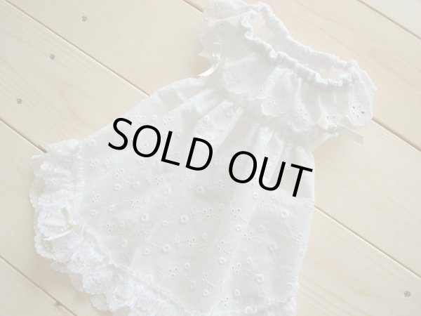 画像4: ホワイトシャーリング＆レースワンピ (4)