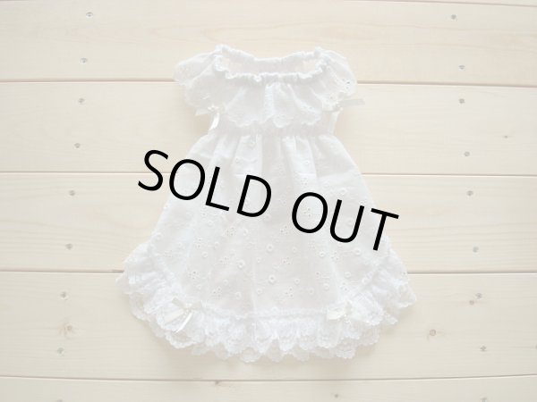 画像3: ホワイトシャーリング＆レースワンピ (3)