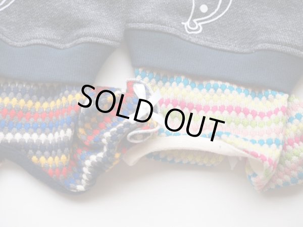 画像3: 裏毛デニムニット＆おさるさんプリントオールインワン (3)