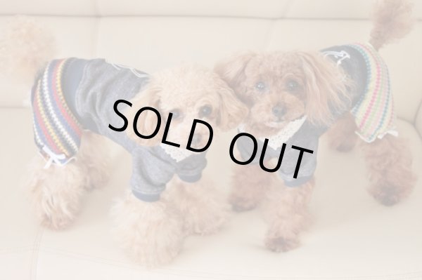 画像4: 裏毛デニムニット＆おさるさんプリントオールインワン (4)