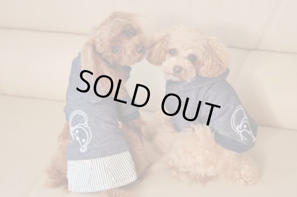 画像4: 裏毛デニムニット＆おさるさんプリントワンピ、パーカー (4)