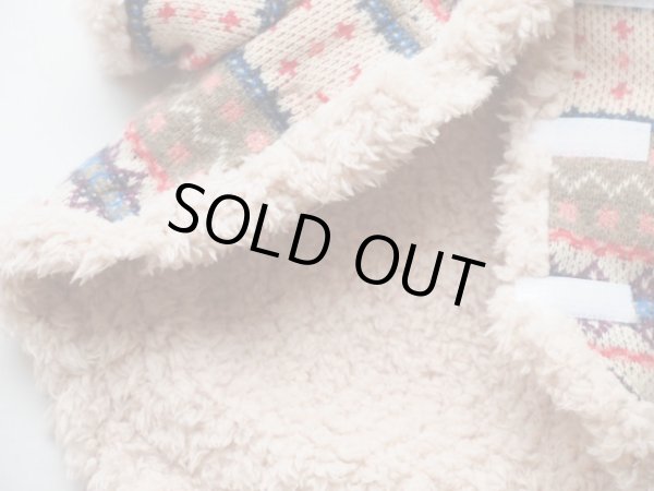 画像3: ノルディック柄ジャガードニット＆ボアコート (3)