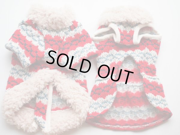画像3: 裏起毛ボーダーニット Hand Knit Laceワンピ、セーター (3)
