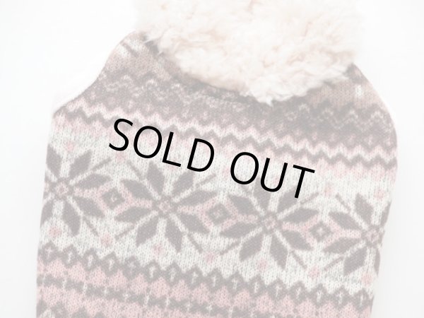 画像2: ジャガード裏起毛　SNOW柄セーターワンピ、パーカー　 (2)