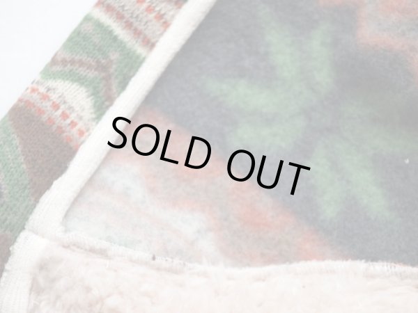 画像4: 裏起毛　フォークロアジャガードニットセーター　SNOW&トナカイ　背中ジッパー (4)