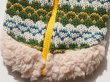 画像3: 裏起毛ボーダーニット　Hand Knit Laceセーター　グリーンｘイエロー (3)