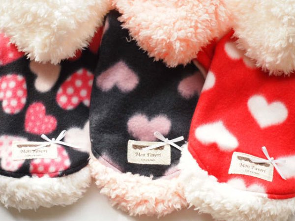 画像2: ハートフリースパーカー (2)