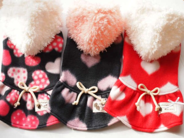 画像4: ハートフリースワンピ (4)