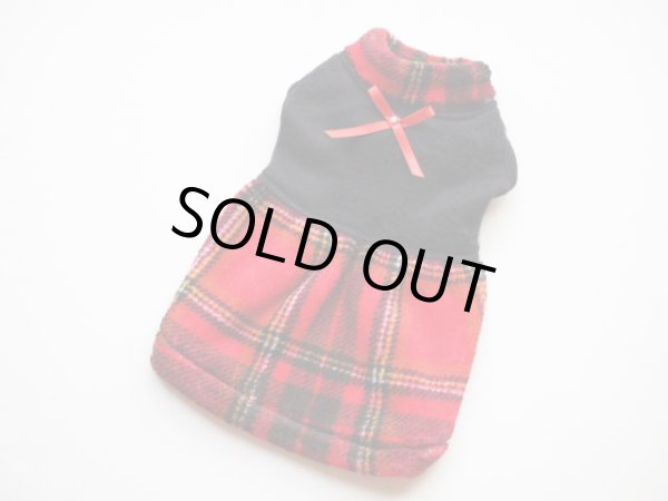 画像3: チェックフリースワンピ－ス (3)