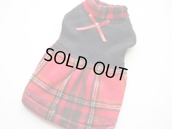 画像2: チェックフリースワンピ－ス (2)