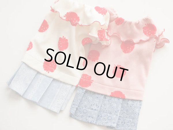 画像5: くしゅくしゅ苺ワンピ－ス (5)