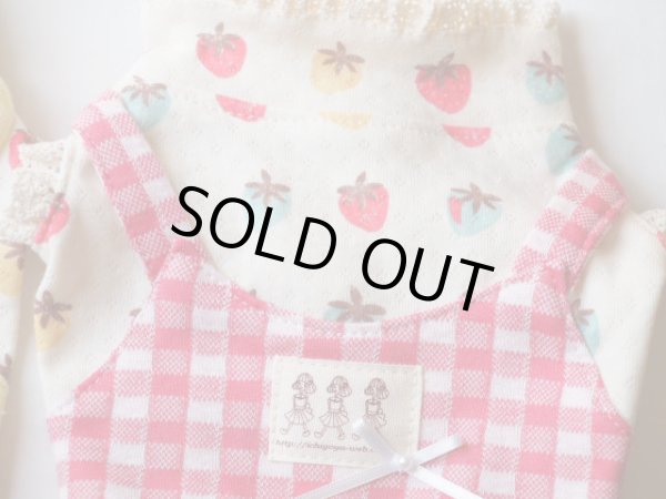 画像2: カラフルいちご＆チェックタンク、ワンピース、オールインワン (2)