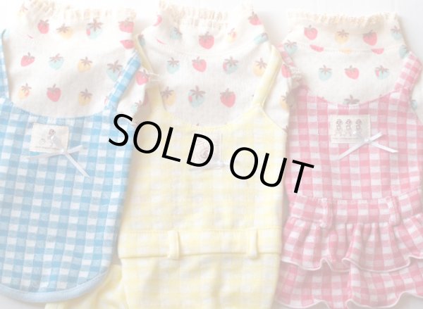 画像5: カラフルいちご＆チェックタンク、ワンピース、オールインワン (5)