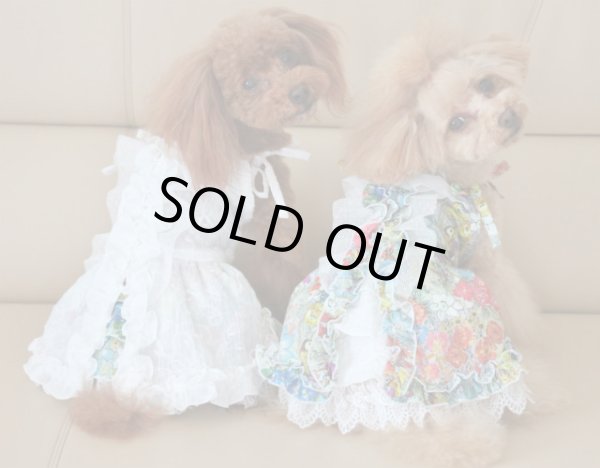 画像5: ビンテージフラワーワンピ、ホワイトワンピ (5)