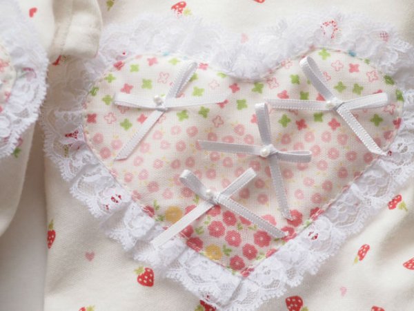 画像2: いちご＆花畑ワンピ (2)