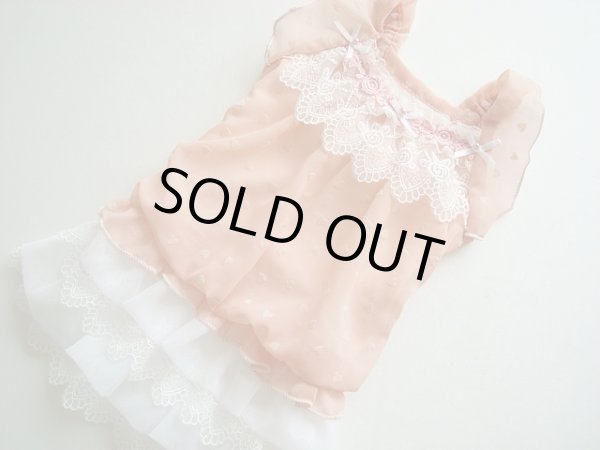 画像2: ピンクハートシフォンワンピース (2)