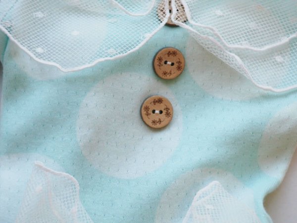 画像3: パステルマシュマルドットワンピース (3)