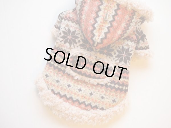 画像4: 雪の結晶ジャガード&ボアコート (4)