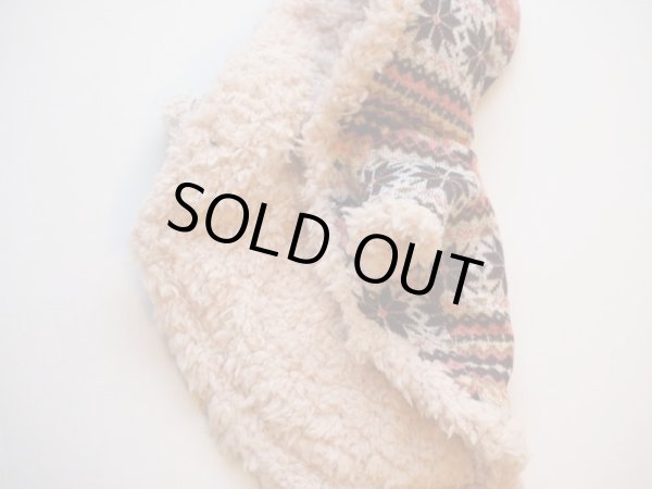 画像3: 雪の結晶ジャガード&ボアコート (3)