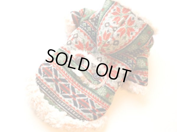 画像5: 雪の結晶ジャガード&ボアコート (5)