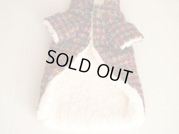 画像4: ウールツイード＆ボアコート (4)