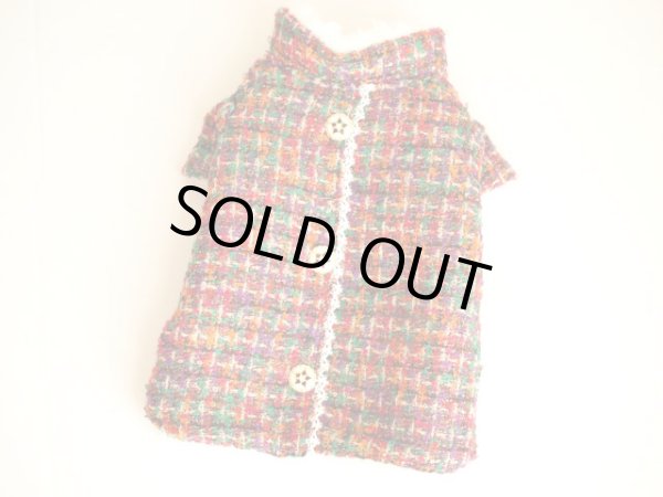 画像5: ウールツイード＆ボアコート (5)