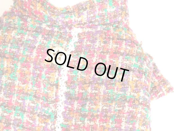 画像3: ウールツイード＆ボアコート (3)