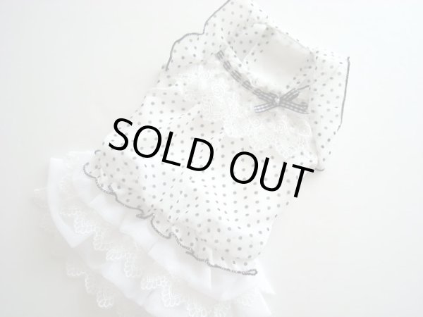 画像2: ドットシフォンワンピース　オフホワイト (2)