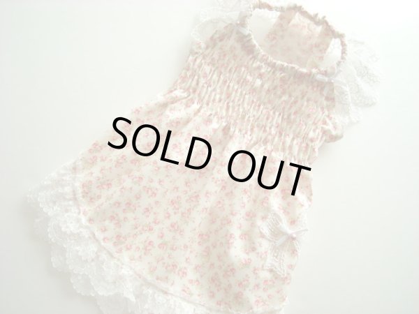 画像2: ミニフラワーシャーリングワンピ (2)