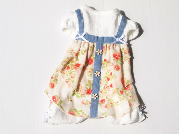 画像2: 薔薇ボイル＆タンガリー　オールインワン (2)